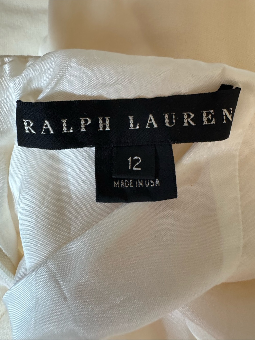 Vintage Ralph Lauren Black Label Wool Wide Leg Butter Cream Ivory Lined Pants - Picture 6 of 8